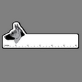 6" Ruler W/ German Shepherd Head (Left Side)